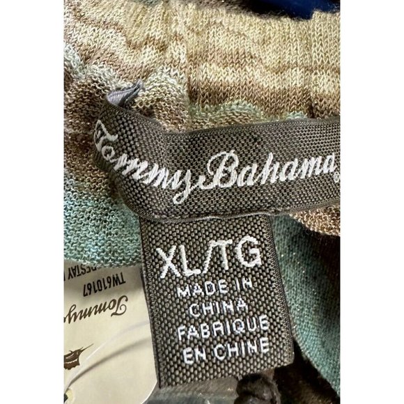 Tommy Bahama Dress Womens XL Coffee Linen Blend Gold Metallic Maxi Ladies NEW - Picture 5 of 13